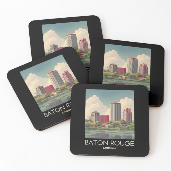 Item preview, A Vintage Illustration of Baton Rouge - Louisiana designed and sold by GoodOldVintage.