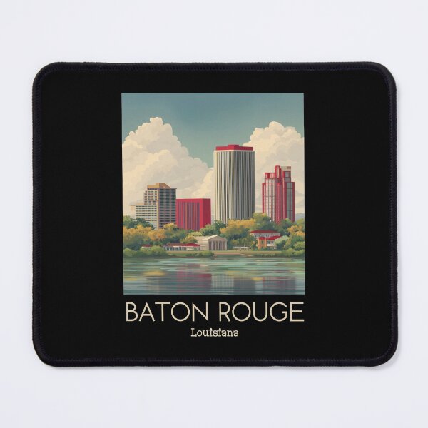 Item preview, A Vintage Illustration of Baton Rouge - Louisiana designed and sold by GoodOldVintage.