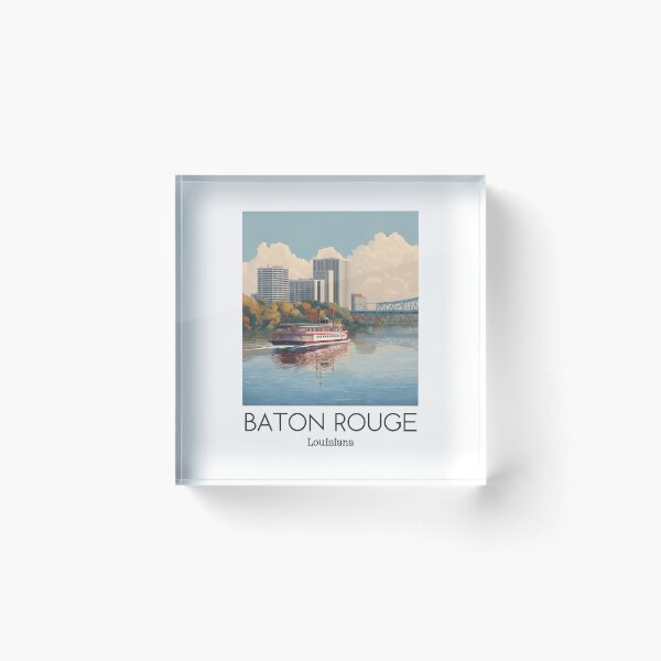 Item preview, A Vintage Illustration of Baton Rouge - Louisiana designed and sold by GoodOldVintage.