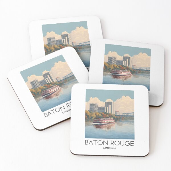 Item preview, A Vintage Illustration of Baton Rouge - Louisiana designed and sold by GoodOldVintage.