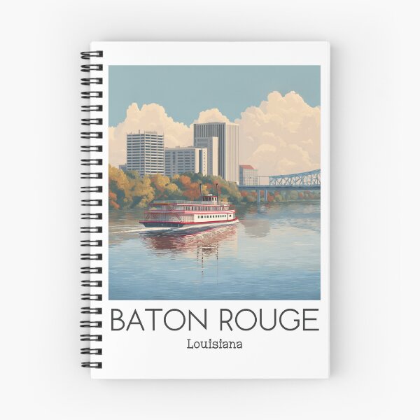 Item preview, A Vintage Illustration of Baton Rouge - Louisiana designed and sold by GoodOldVintage.