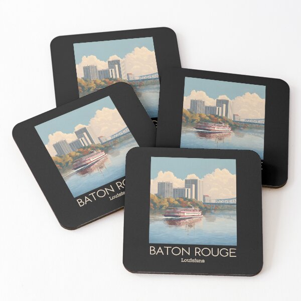 Item preview, A Vintage Illustration of Baton Rouge - Louisiana designed and sold by GoodOldVintage.