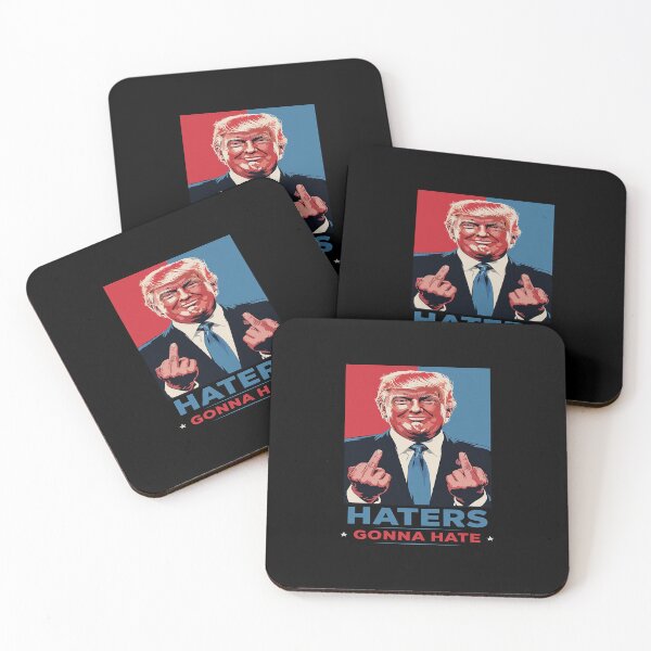Item preview, Funny Haters Gonna Hate Donald Trump Middle Finger designed and sold by splindoershop.