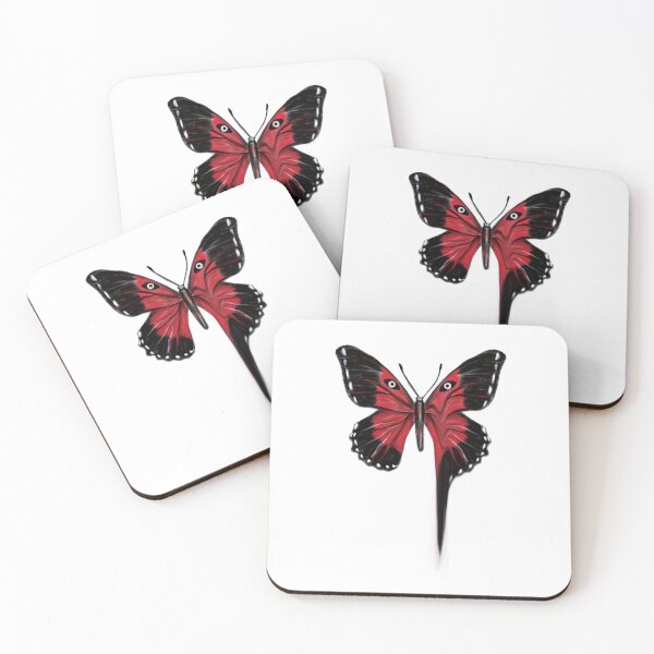 Item preview, Dripping Liquid Red & Black Butterfly Concept Art Illustration designed and sold by Scarlet Swan.