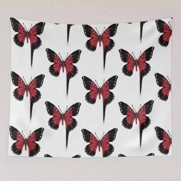 Item preview, Dripping Liquid Red & Black Butterfly Concept Art Illustration designed and sold by Scarlet Swan.