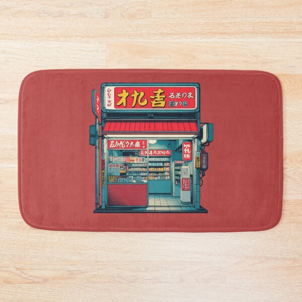 Item preview, Retro Japanese Storefront - Night Market Vibes designed and sold by Anno Meister.