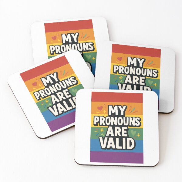 Item preview, My Pronouns Are Valid – Pride Bold Art designed and sold by Haus Of Sin.
