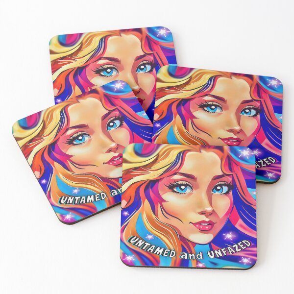 Item preview, Untamed and Unfazed – Bold Pop Art Portrait designed and sold by gleefulme.