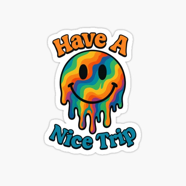 Item preview, Have a Nice Trip – Melting Psychedelic Smiley designed and sold by NAVOZKA.