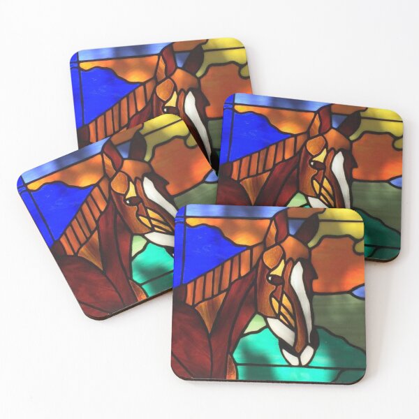 Item preview, Horse, Stained Glass Print designed and sold by Lisie24.