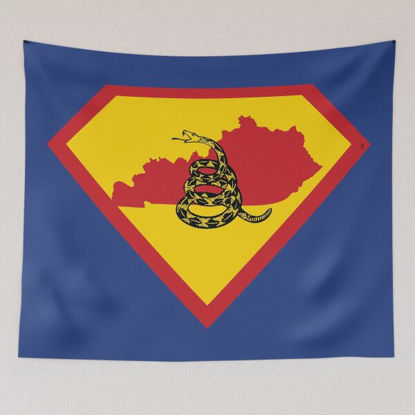 Item preview, KENTUCKIAN SHIELD - Freedom Is The Superpower -  Gadsden Snake Flag - Dont Tread On Me SUPERHERO KENTUCKY  design designed and sold by pelagio.