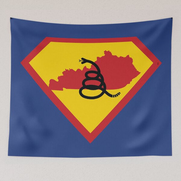 Item preview, KENTUCKIAN  SHIELD - Freedom Is The Superpower - Modern Gadsden Snake Flag - Dont Tread On Me SUPERHERO KENTUCKY design designed and sold by pelagio.