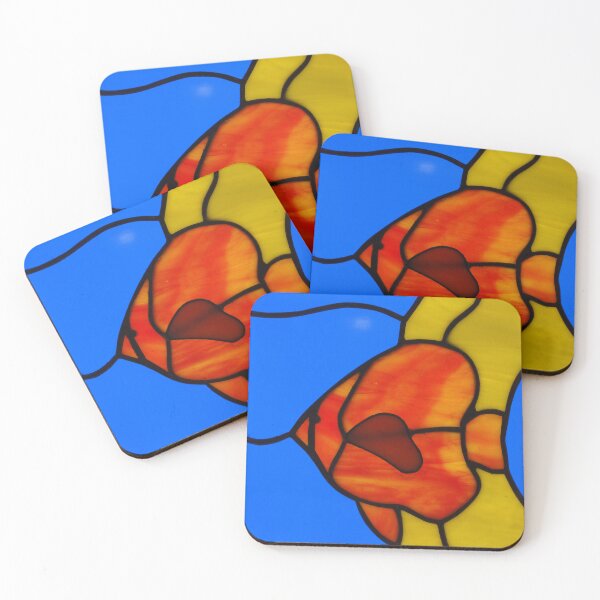 Item preview, Tropical Fish, Stained Glass Print designed and sold by Lisie24.