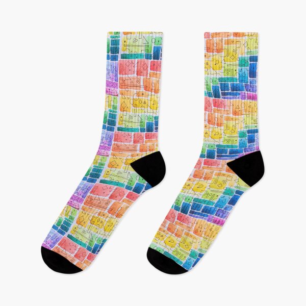 Item preview, Rainbow Squares with Ink designed and sold by HGeanArt.