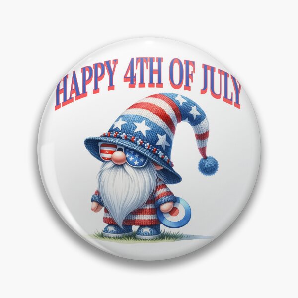 Item preview, 4th of July Gnome Red White and Blue Frisbee designed and sold by Bondrewd1.
