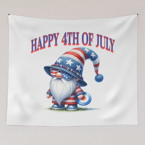 Item preview, 4th of July Gnome Red White and Blue Frisbee designed and sold by Bondrewd1.
