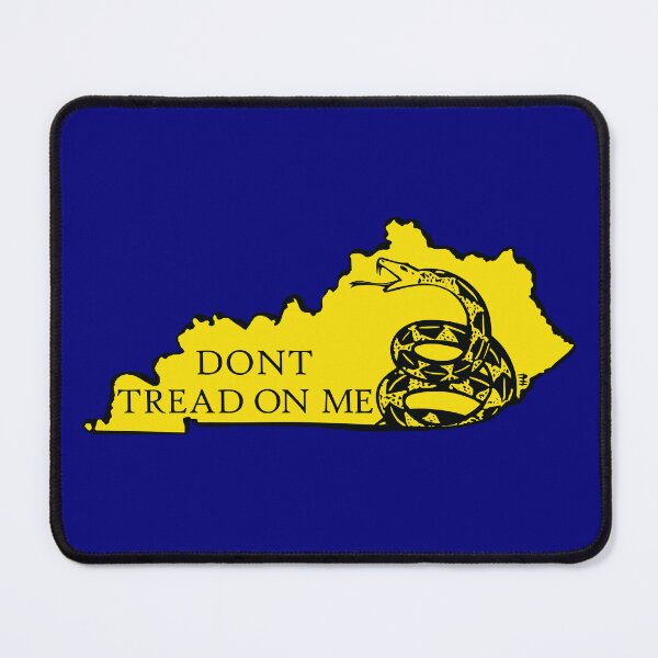 Item preview, Copy of WEST VIRGINIAN - Libertarian - Don't Tread On Me Gadsden Snake on WEST VIRGINIA Map on Blue default background, #020279 designed and sold by pelagio.