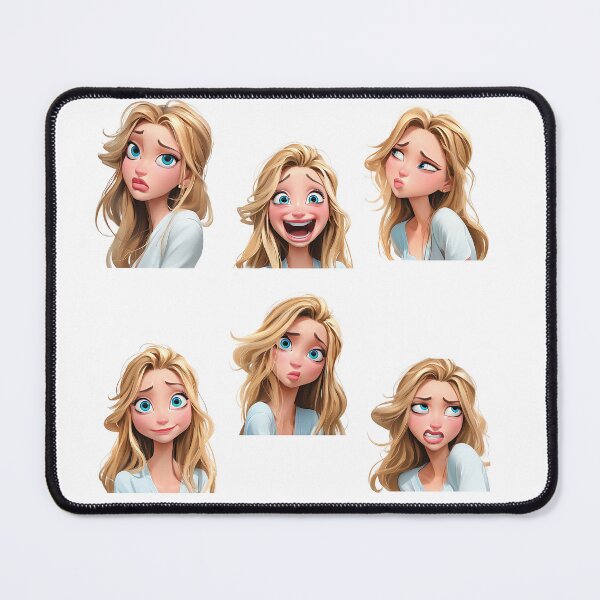Item preview, Animated Character Expressing Stickers Various Emotions and Facial Expressions designed and sold by LoveLaxmi Arts.