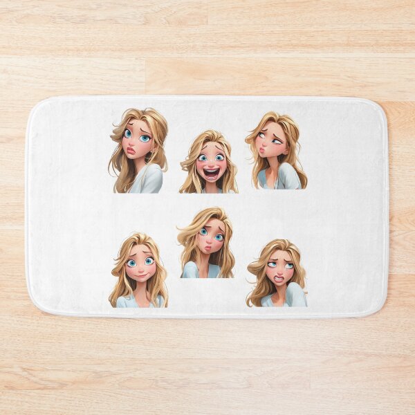 Item preview, Animated Character Expressing Stickers Various Emotions and Facial Expressions designed and sold by LoveLaxmi Arts.
