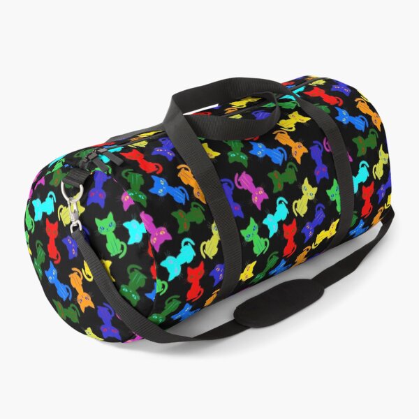 Item preview, Colorful Cat Illustration Pattern | Red Blue Green Yellow Orange Violet designed and sold by UnhingedBird.