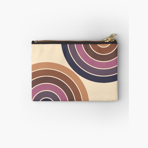 Item preview, Midcentury Modern Geometric Rainbow C4 in Rustic Earthy Purple Blue designed and sold by nineFlorals.