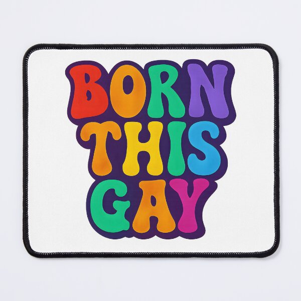 Item preview, Born This Gay – Vibrant Pride Typography designed and sold by Haus Of Sin.