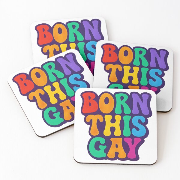 Item preview, Born This Gay – Vibrant Pride Typography designed and sold by Haus Of Sin.