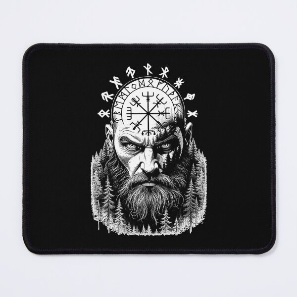 Item preview, Viking Warrior Mind Norse Mythology Nordic Runes Forest designed and sold by GrandeDuc.
