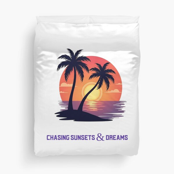 Vista previa del artículo con la obra «Persiguiendo puestas de sol y sueños», diseñado y vendido por gogettadriptees.