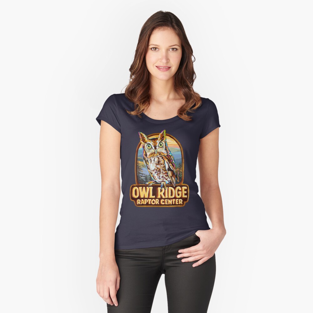 Item preview, Fitted Scoop T-Shirt designed and sold by OwlRidgeRaptor.