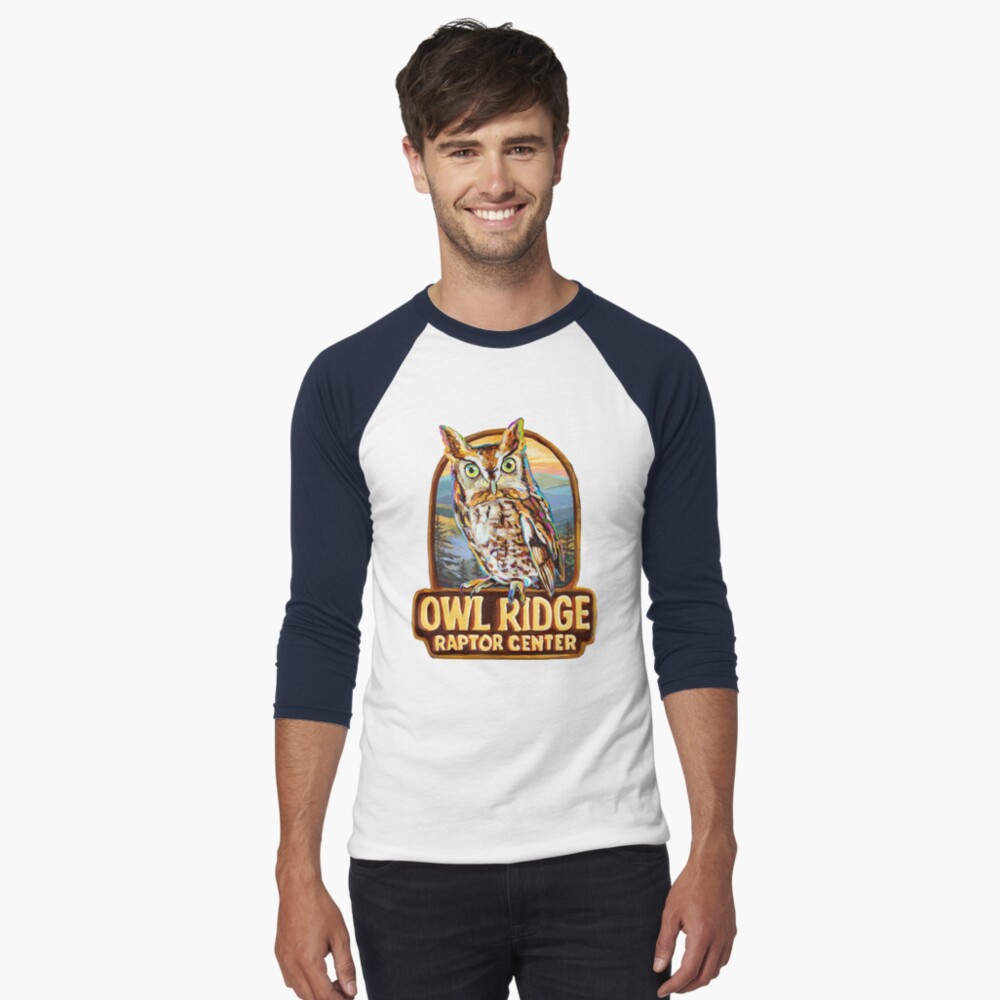 Item preview, Baseball ¾ Sleeve T-Shirt designed and sold by OwlRidgeRaptor.