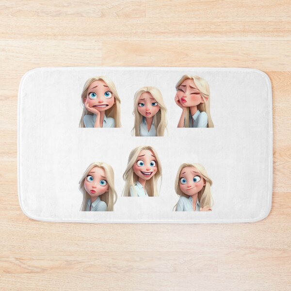 Item preview, Animated Character Expressing Stickers Various Emotions and Facial Expressions designed and sold by LoveLaxmi Arts.