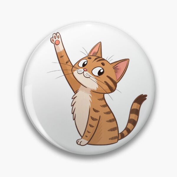 Item preview, cat giving high five designed and sold by elkuni.