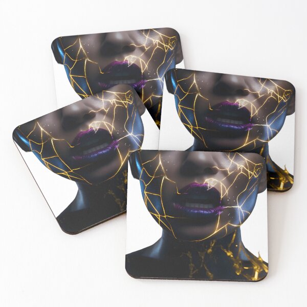 Item preview, Digital Lumina: Modern Fractured Portrait designed and sold by ShadowAndSlate.