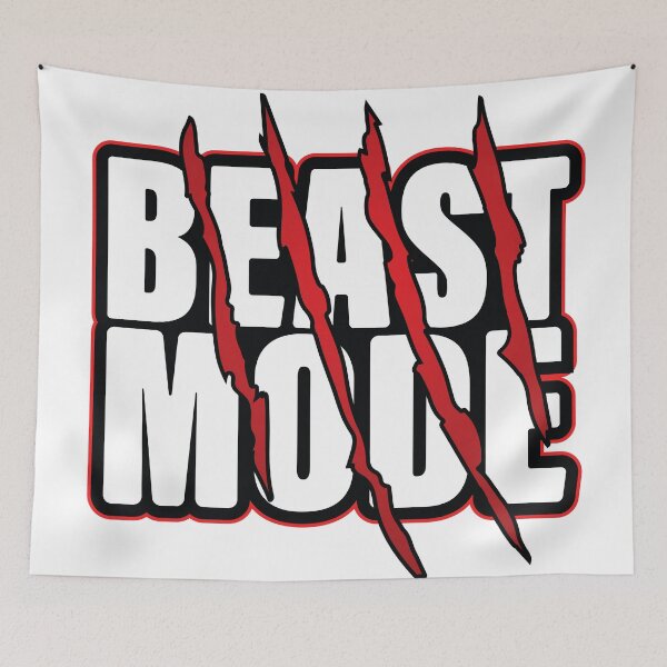 Item preview, Beast Mode Sticker designed and sold by LazyCreativeCo.
