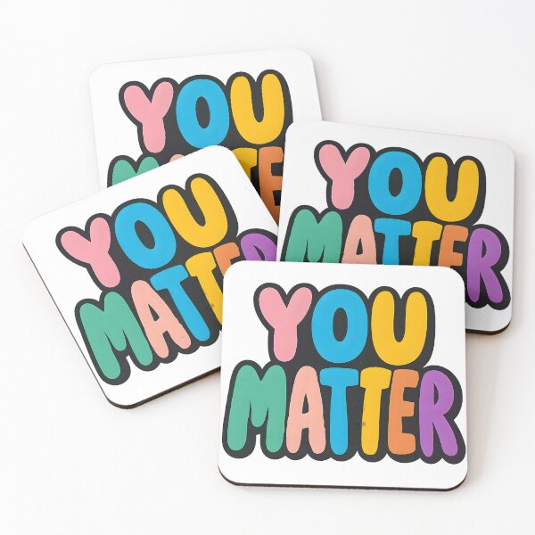 Item preview, You Matter – Vibrant Pride Typography designed and sold by Haus Of Sin.