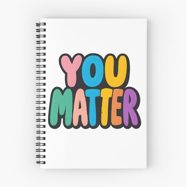 Item preview, You Matter – Vibrant Pride Typography designed and sold by Haus Of Sin.