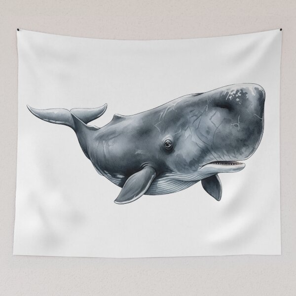Item preview, Sperm whale art designed and sold by 4rtistcDrift.