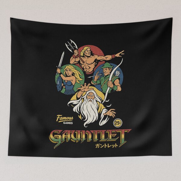 Item preview, Gauntlet Retro Vintage Arcade Gaming designed and sold by ilisanplevet.