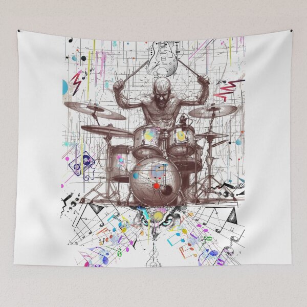 Item preview, Mad Drummer Eyes Owl designed and sold by Rosa1977.