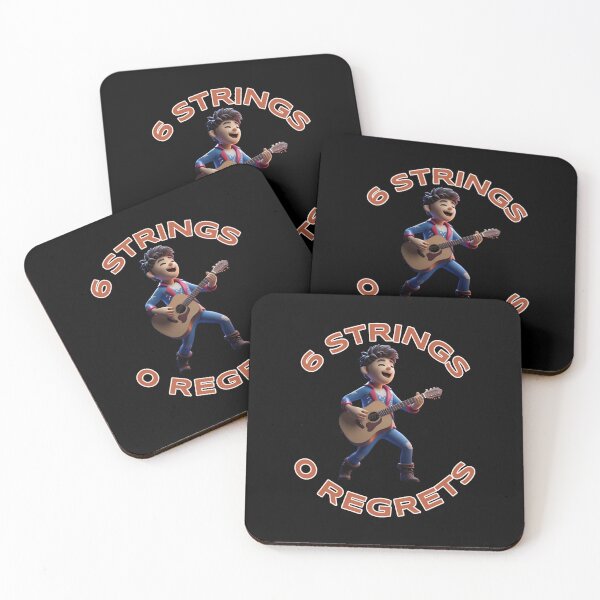 Item preview, 6 Strings 0 Regrets (Guitar lover Shirt) designed and sold by Danny's Tees.