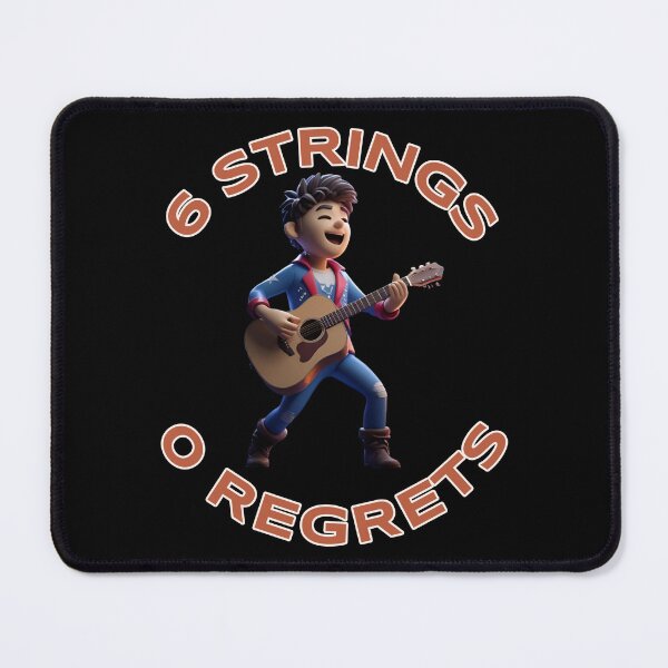 Item preview, 6 Strings 0 Regrets (Guitar lover Shirt) designed and sold by Danny's Tees.