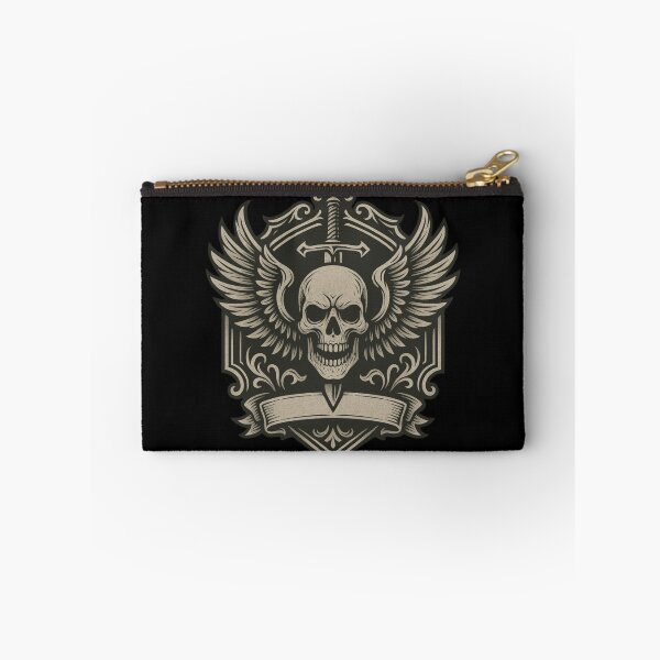 Item preview, Winged Skull Emblem with Sword Crest designed and sold by Jomfy-Comfy.