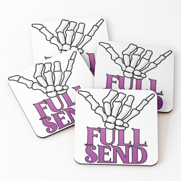 Item preview, Full Send - Hang Loose Skeleton Sticker designed and sold by LazyCreativeCo.
