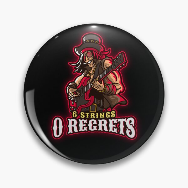 Item preview, 6 Strings 0 Regrets (Guitar lover) designed and sold by Danny's Tees.