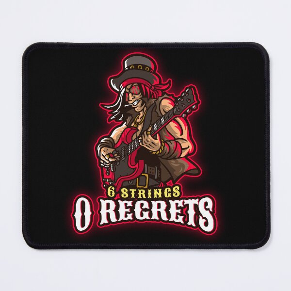 Item preview, 6 Strings 0 Regrets (Guitar lover) designed and sold by Danny's Tees.