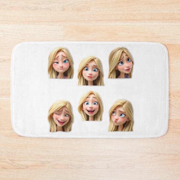Item preview, Animated Character Expressing Stickers Various Emotions and Facial Expressions designed and sold by LoveLaxmi Arts.