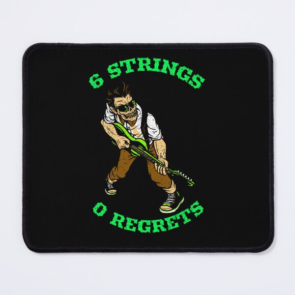 Item preview, 6 Strings 0 Regrets (Guitar lover) designed and sold by Danny's Tees.