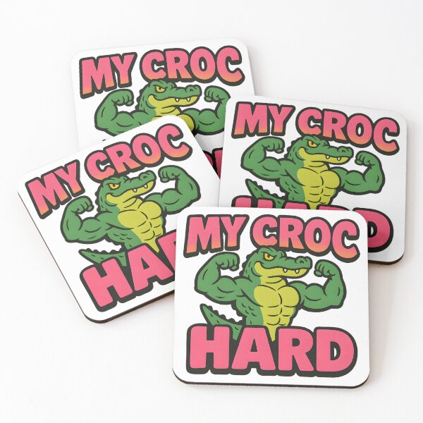 Item preview, My Croc Is Hard – Bold Cartoon Art designed and sold by Haus Of Sin.