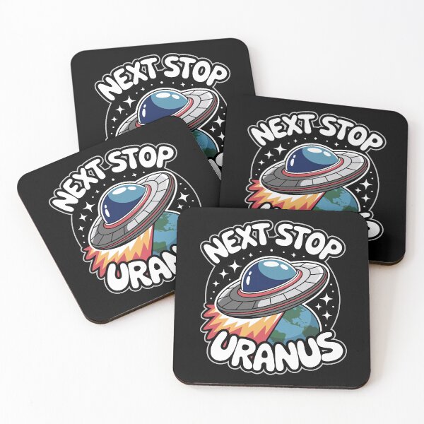 Item preview, Next Stop Uranus Funny UFO Alien designed and sold by jmbeezee.